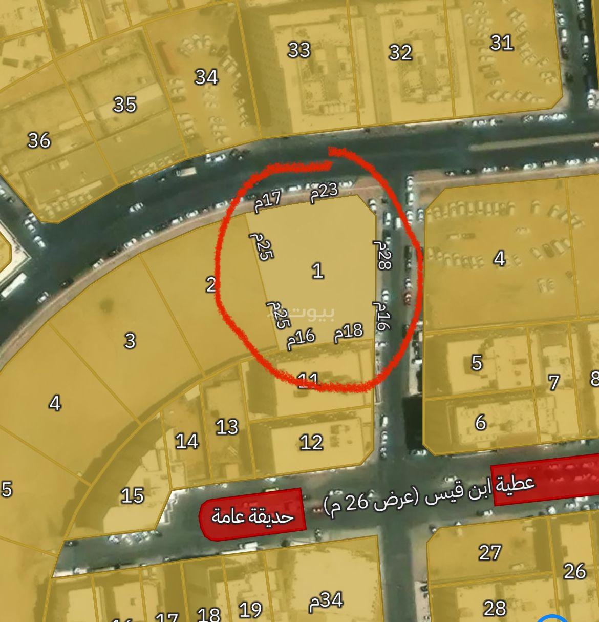 2013 sqm land in Batha Quraysh