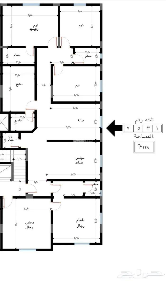 شقة 5 غرف في الريان